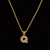 18K Gold Custom Bubble Letters Necklace