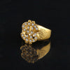 18K Gold Dollar Bling Ring