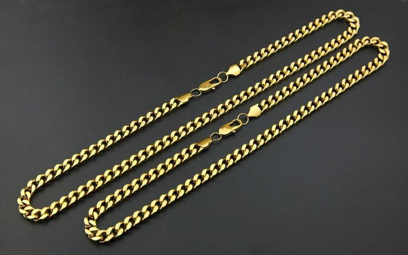 18K Gold 9MM Miami Cuban Chain