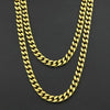 18K Gold 9MM Curb Chain