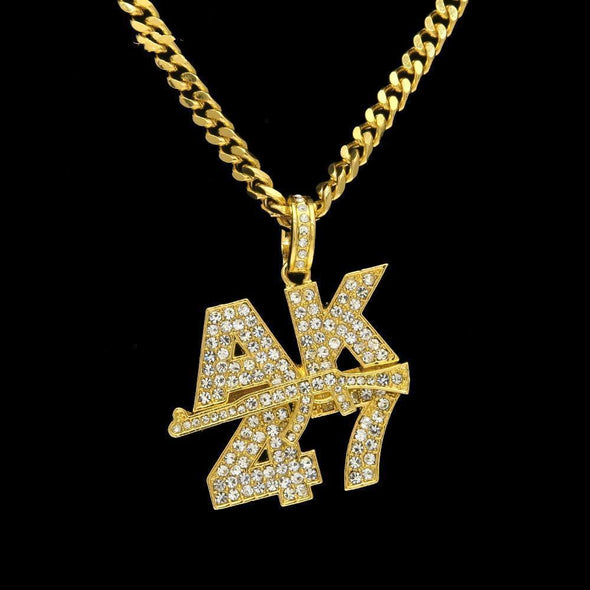 18K Gold AK47+ Necklace