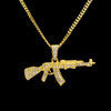 18K Gold AK47 Necklace