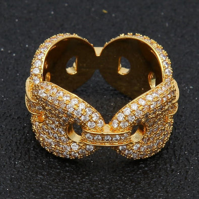 18K Gold Crowned Ring