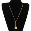 18K Gold Axe Necklace