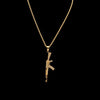 18K Gold Fallen' AK47 Necklace