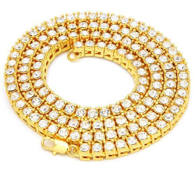 18K Gold 5MM Single Row Diamond Tennis Bundle