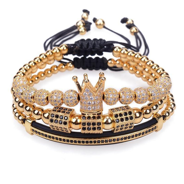 18K Gold 3 Piece Set Bracelet