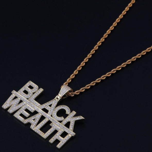 18K Gold Black Wealth Necklace