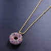 18K Gold Donut Necklace