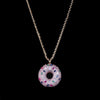 18K Gold Donut Necklace